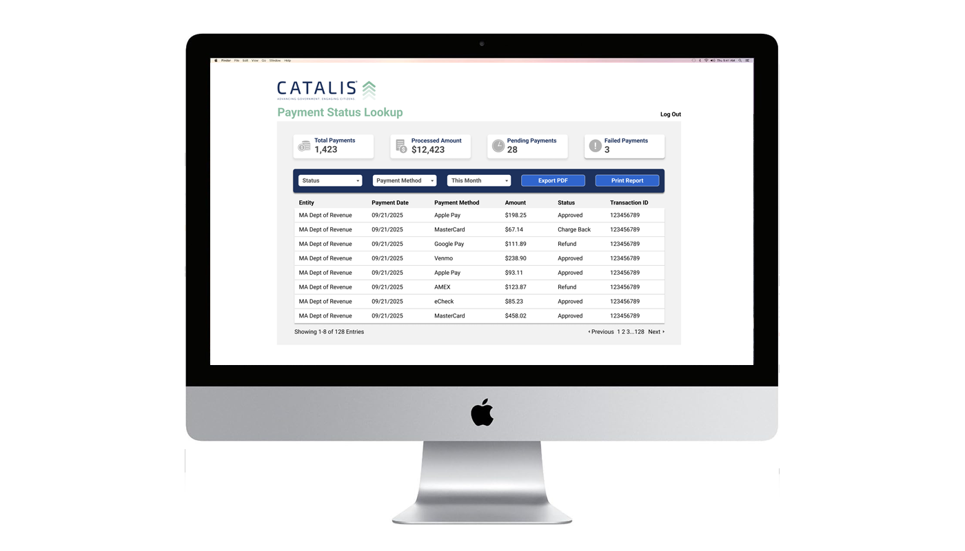 The payUSAtax project shown on different sized devices.