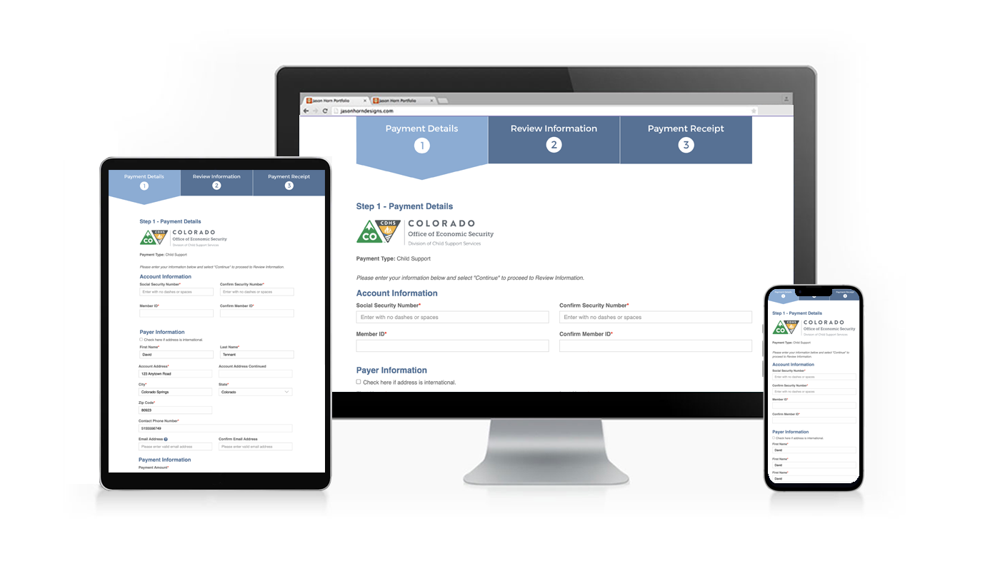 The Deloitte App integration project shown on different sized devices.
